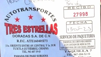 Transporte a San Cristóbal de las Casas - Tuxtla Gutiérrez