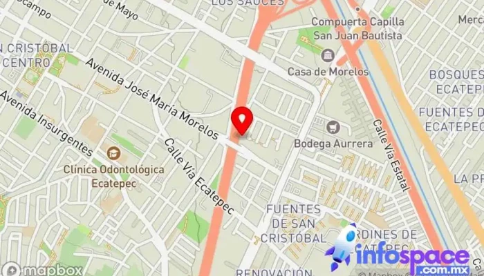mapa de 30 - 30 Ecatepec de Morelos - Estado de México Parada para camiones en Ecatepec de Morelos