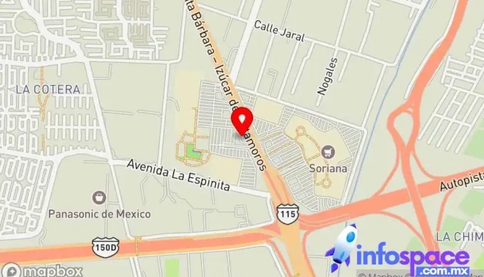 mapa de ADO Ixtapaluca Parada de transporte público en Ixtapaluca