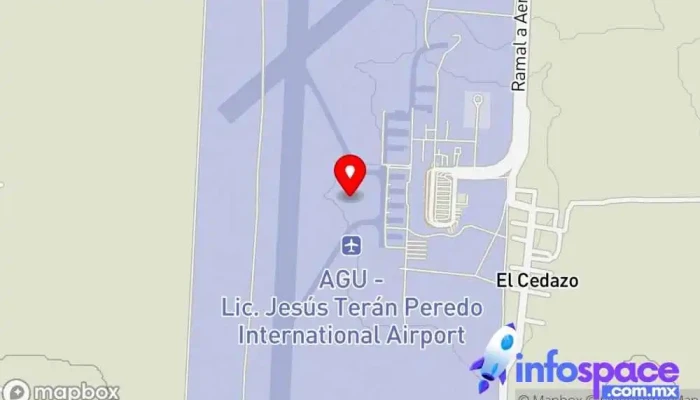 mapa de Aeropuerto Internacional de Aguascalientes Aeropuerto internacional, Aeropuerto en Buenavista de Peñuelas
