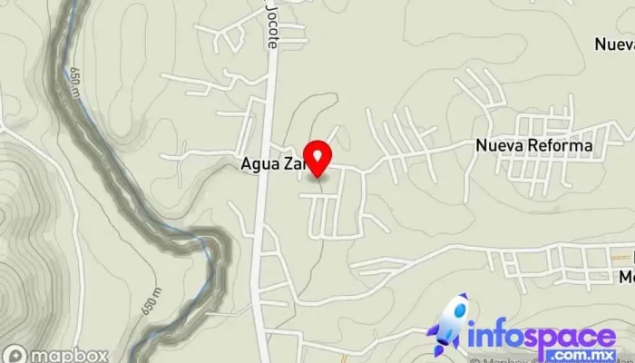 mapa de Agua Zarca  en Agua Zarca