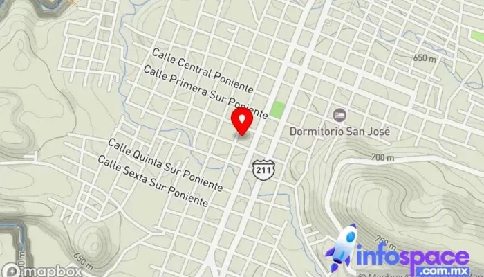 mapa de Agua Zarca Clínica ambulatoria en Frontera Comalapa