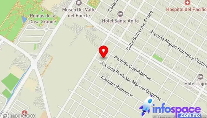 mapa de Alianza de Autotransportes del Norte de Sinaloa  en Ahome Los Mochis