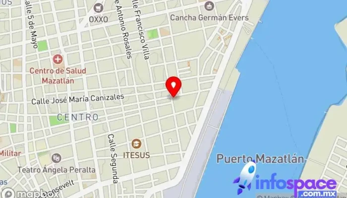 mapa de ALIANZA DE CAMIONES URBANOS DE MAZATLAN Empresa de autobuses en Mazatlán