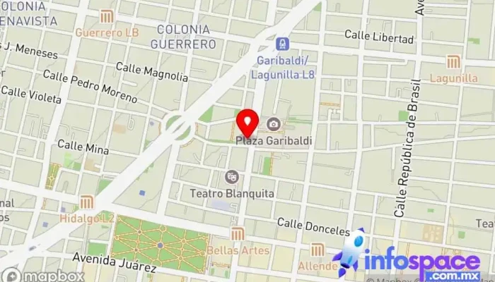 mapa de Apolo Platinum Empresa de autobuses en Cuauhtémoc, Ciudad de México