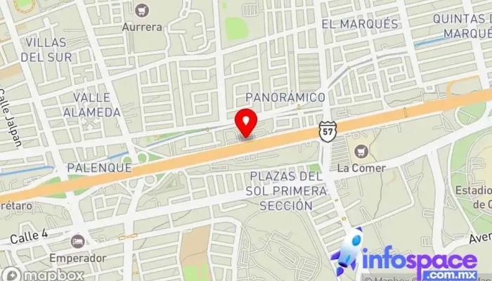 mapa de Apolo Platinum Empresa de autobuses en Santiago de Querétaro