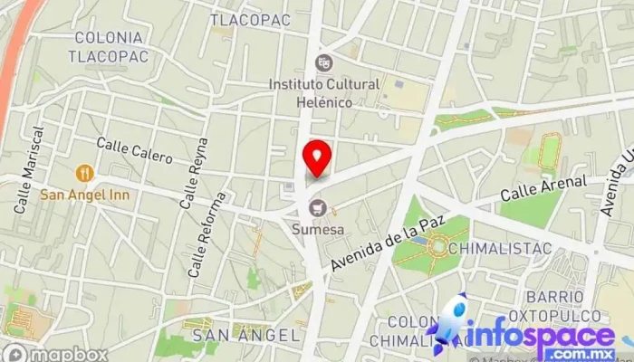 mapa de arroba Empresa de software, Consultora informática, Servicio de marketing por Internet, Empresa de alojamiento web en Álvaro Obregón, Ciudad de México