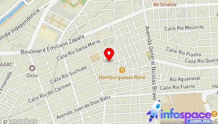 mapa de AT Consultoria Servicio de registros contables, Servicio de administración de empresas, Consultora de administración empresarial en Culiacán Rosales