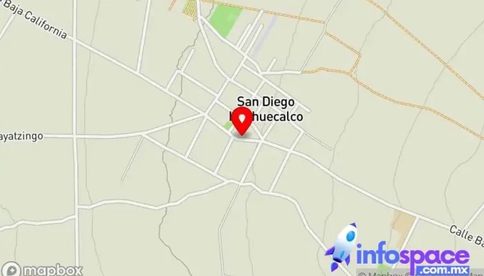 mapa de Auditorio Delegacional San Diego Huehuecalco Salón para eventos en San Diego Huehuecalco