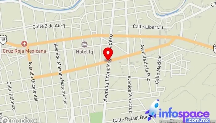 mapa de Autobuses AD Servicio de transporte en Escuinapa de Hidalgo