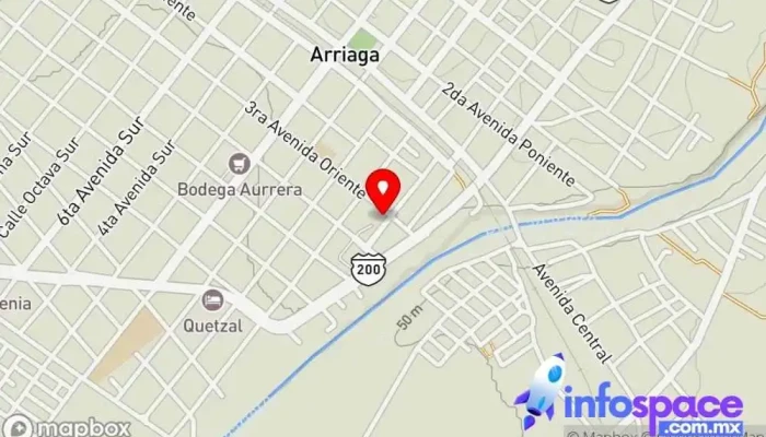 mapa de Autobuses Aexa / Terminal Arriaga Empresa de autobuses en Arriaga