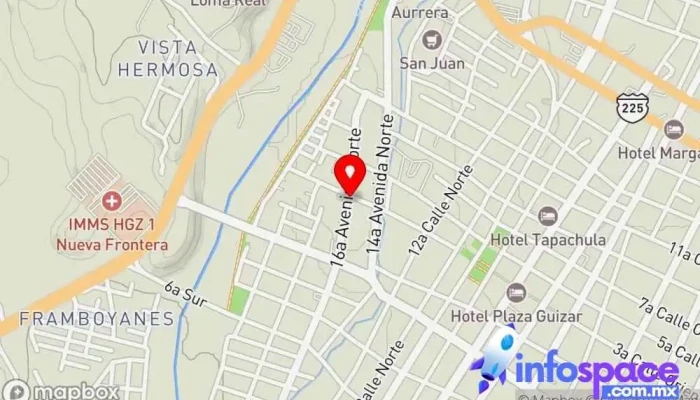 mapa de Autobuses Aexa [Terminal Tapachula] Servicio de transporte, Empresa de autobuses, Servicio de mensajería, Parada para camiones en Tapachula de Córdova y Ordóñez