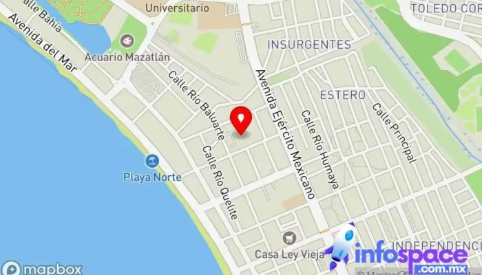mapa de Autobuses Chihuahuenses Mazatlán Empresa de autobuses, Servicio de transporte en Mazatlán