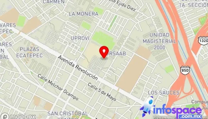 mapa de Autobuses coordinados 30-30 Servicio de transporte en Ecatepec de Morelos