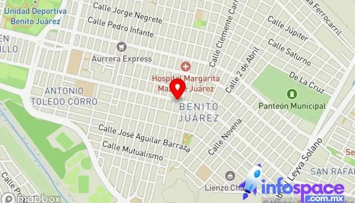 mapa de Autobuses Estrella Blanca Bus stop en Mazatlán