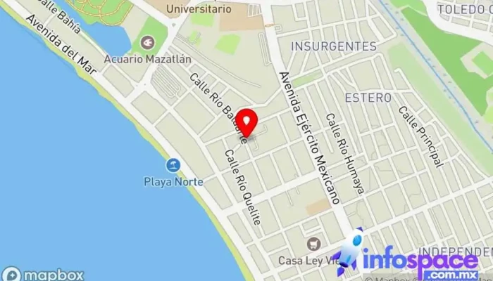 mapa de Autobuses Estrella Blanca Mazatlán Servicio de transporte, Empresa de autobuses en Mazatlán