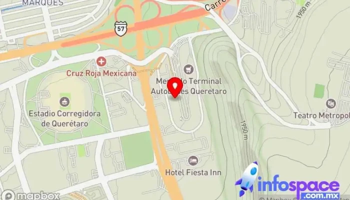 mapa de Autobuses ETN Turistar en Querétaro, México Empresa de autobuses, Servicio de mensajería, Servicio de envíos, Servicio de transporte en Santiago de Querétaro