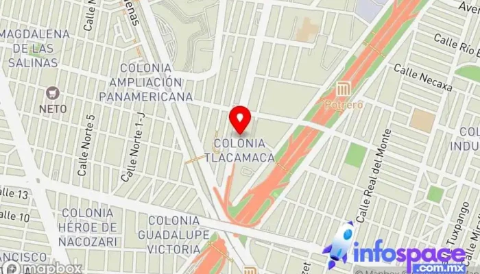 mapa de Autobuses Expresso Empresa de autobuses, Servicio de transporte en Gustavo A. Madero, Ciudad de México