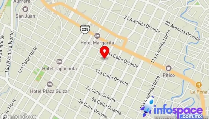 mapa de Autobuses Fletes y Pasajes FyPSA [Terminal Tapachula] Servicio de transporte en Tapachula de Córdova y Ordóñez
