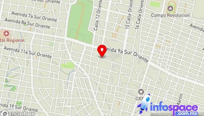mapa de Autobuses FYPSA/TOCH Oaxaca [Terminal Tuxtla] Servicio de transporte en Tuxtla Gutiérrez
