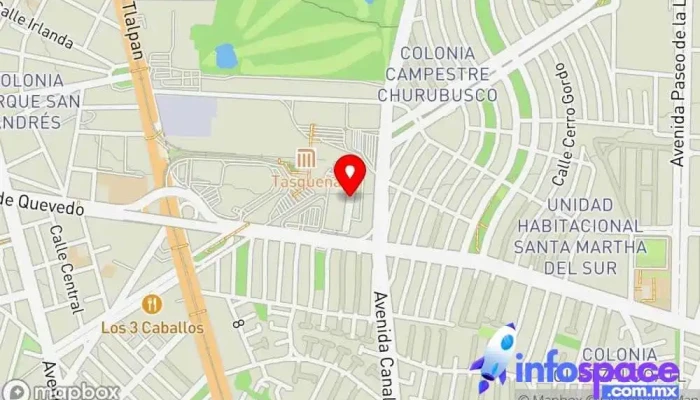 mapa de Autobuses México Puebla Estrella Roja S.A de C.V Servicio de transporte en Coyoacán, Ciudad de México