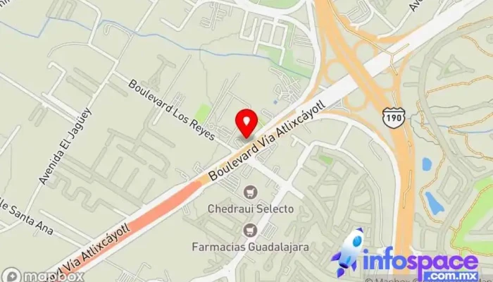 mapa de Autobuses Oro Terminal Atlixcayotl Empresa de autobuses en San Bernardino Tlaxcalancingo