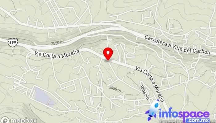 mapa de Autobuses Rápidos Monte Alto S.A de C.V Servicio de transporte en Cdad. Nicolás Romero