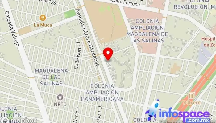 mapa de Autobuses Teotihuacán Servicio de transporte en Gustavo A. Madero, Ciudad de México