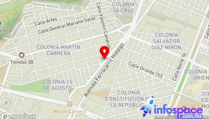 mapa de Autobuses Teotihuacan Servicio de transporte en Gustavo A. Madero, Ciudad de México