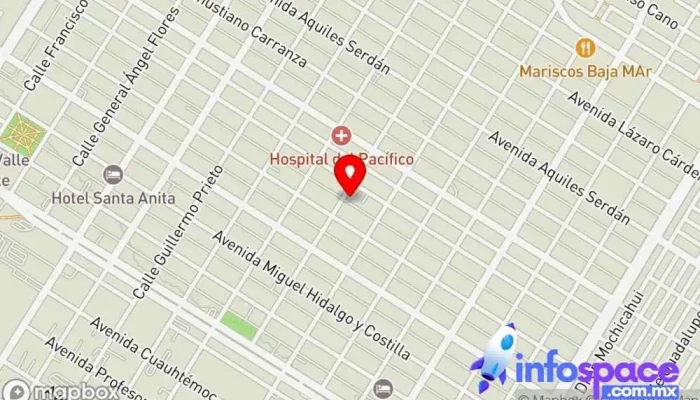 mapa de AUTOBUSES TIM PREMIER - LOS MOCHIS Servicio de transporte en Los Mochis
