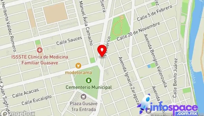 mapa de AUTOBUSES TIM PREMIER GUASAVE Servicio de transporte en Guasave