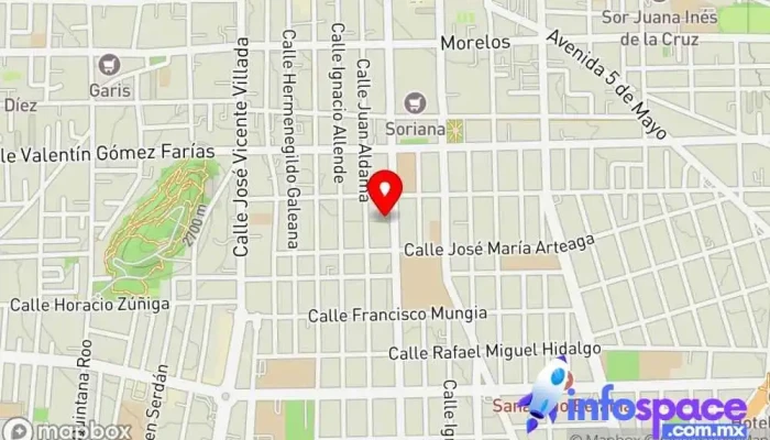 mapa de Autotransportes Colón Nacional Servicio de transporte en Toluca de Lerdo