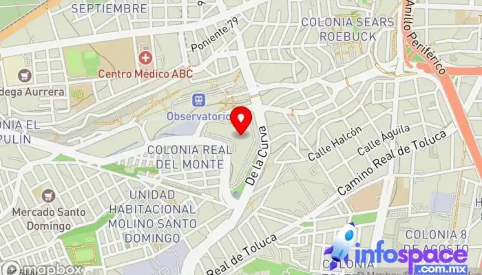 mapa de Autotransportes de pasajeros México Toluca Flecha Roja Estación de autobuses en Ciudad de México
