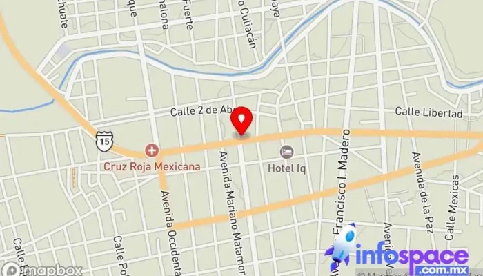 mapa de Autotransportes Unidos de Sinaloa Servicio de transporte, Servicio de mensajería en Escuinapa de Hidalgo