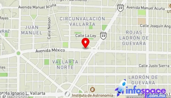 mapa de Av. Adolfo López Mateos Norte Bus stop en Guadalajara