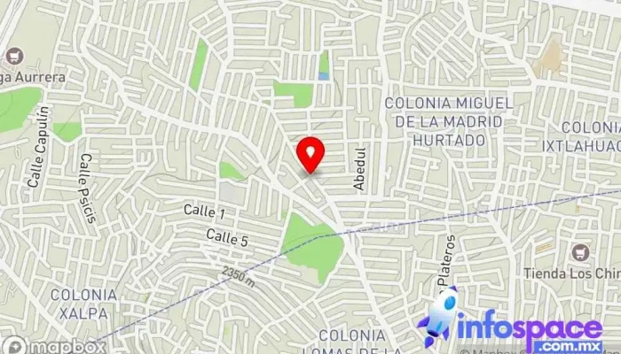 mapa de Av. Carlos Hank González - Tulipan Bus stop en Ciudad de México