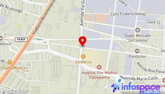 mapa de Av. Gustavo Baz Prada Bus stop en Tlalnepantla