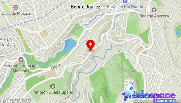 mapa de Av. Huixquilucan y Av. Estado De México Bus stop en Naucalpan de Juárez