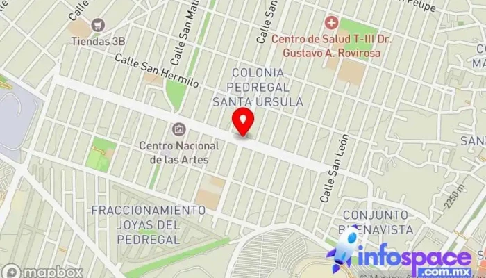mapa de Av. Santa Úrsula y C. Santo Tomás Bus stop en Ciudad de México