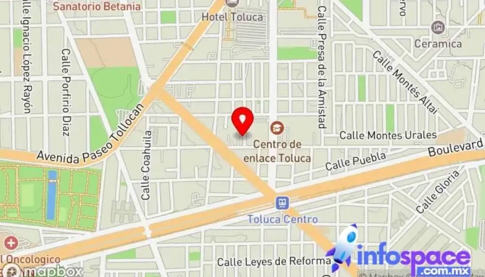 mapa de AVANTE Refacciones de autobuses Empresa de autobuses en Toluca de Lerdo