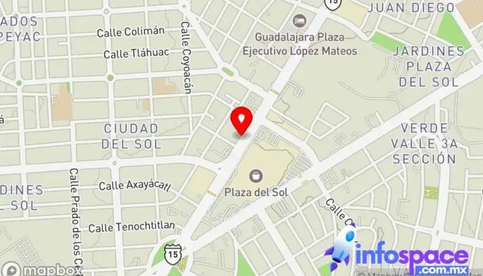mapa de Avenida Adolfo López Mateos Sur Bus stop en Zapopan