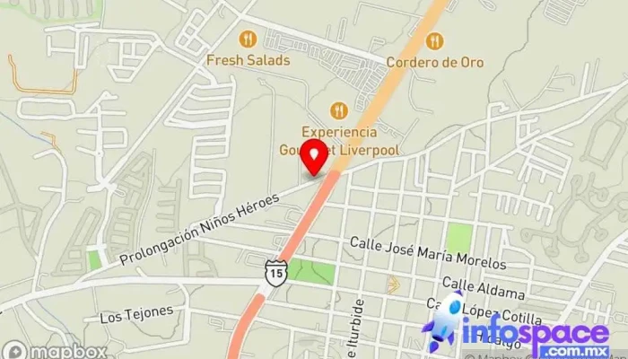 mapa de Avenida Adolfo López Mateos Sur Bus stop en San Agustín