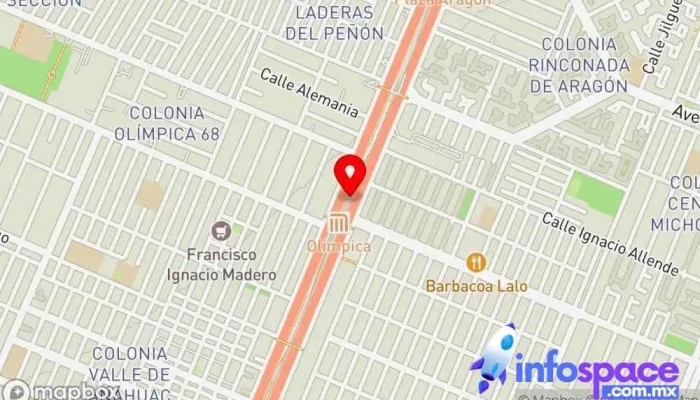 mapa de Avenida Central, Carlos Hank González  en Ecatepec de Morelos