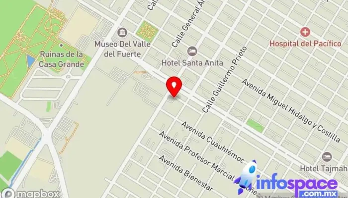 mapa de Azules Abordó Parada para camiones en Los Mochis