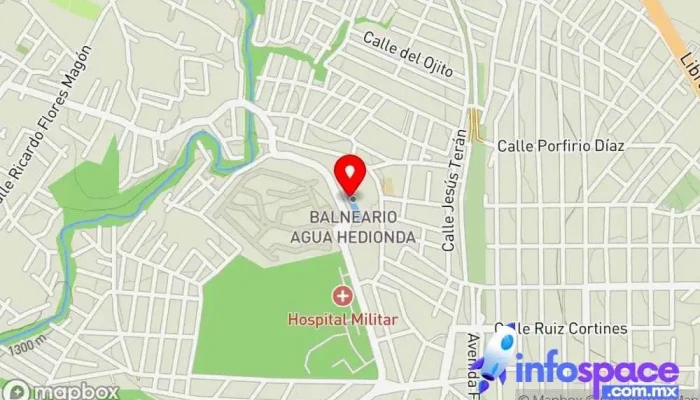 mapa de Balneario Agua Hedionda Piscina, Spa de día, Atracción turística, Parque acuático en Cuautla