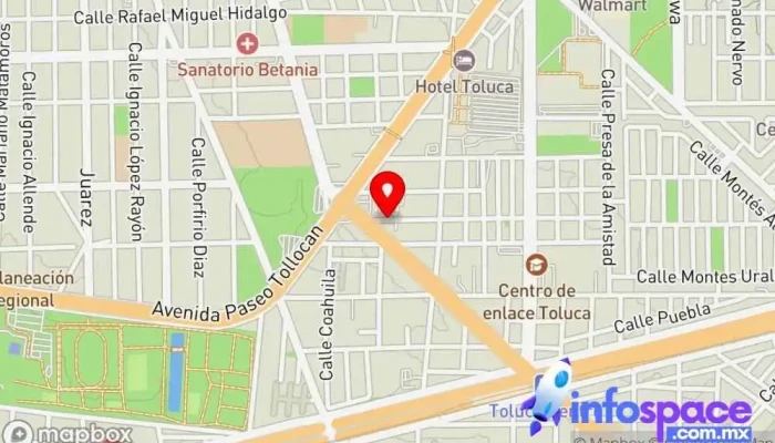 mapa de Base Cocodrilos Santiago Tianguistenco Servicio de transporte en Toluca de Lerdo