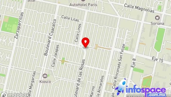 mapa de Base de combis La Raza Servicio de transporte en San Francisco Coacalco