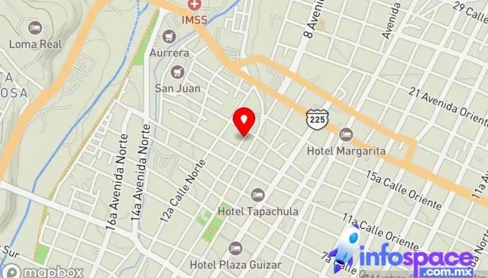 mapa de base de combis Pavencul Servicio de transporte en Tapachula de Córdova y Ordóñez