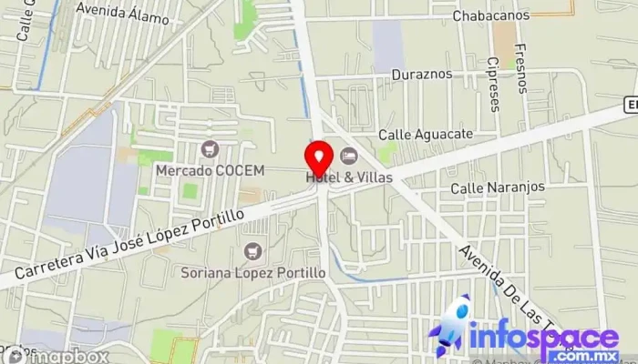 mapa de Base De Combis TUSSAT Terminal (La Bandera) Servicio de transporte en Buenavista