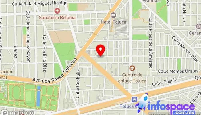 mapa de Base De Taxis Geo Villas El Nevado Servicio de alquiler de coches en Toluca de Lerdo
